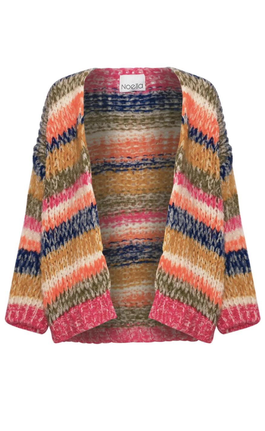 Noella Cardigan - Krissa - Tundra Stripe