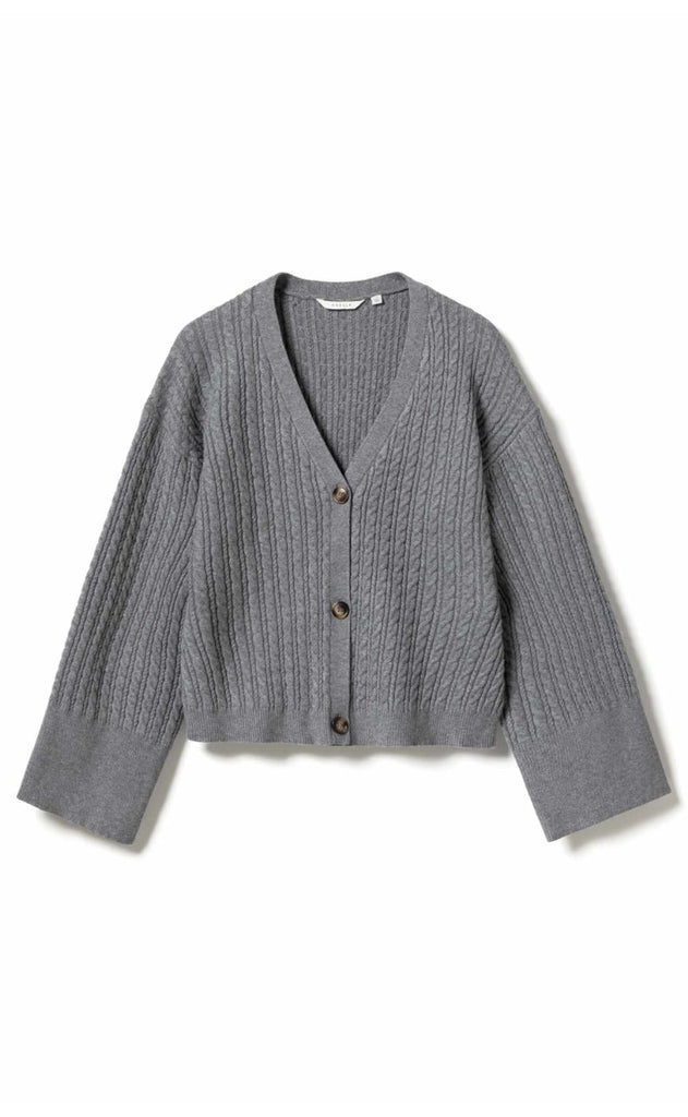 Noella Cardigan - Lenyx - Medium Grey Mel.