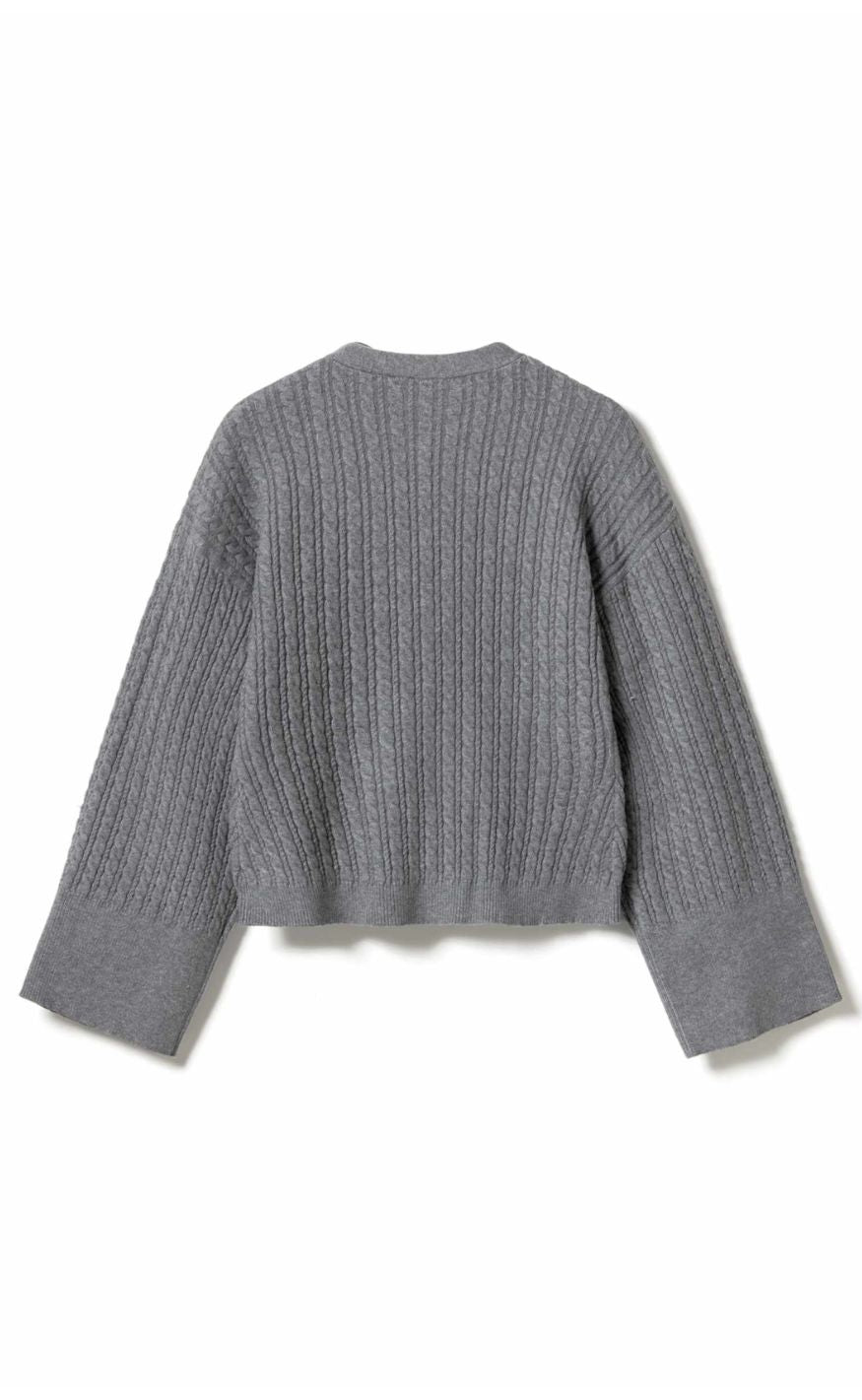 Noella Cardigan - Lenyx - Medium Grey Mel.