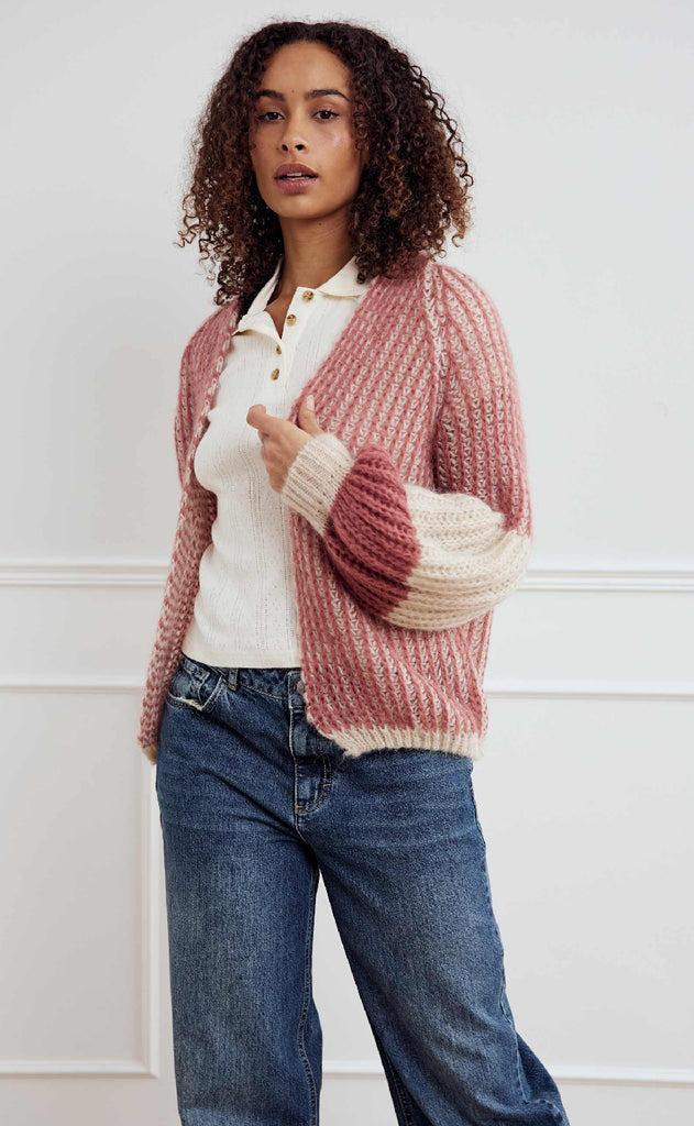 Noella Cardigan - Liana - Rose Cream