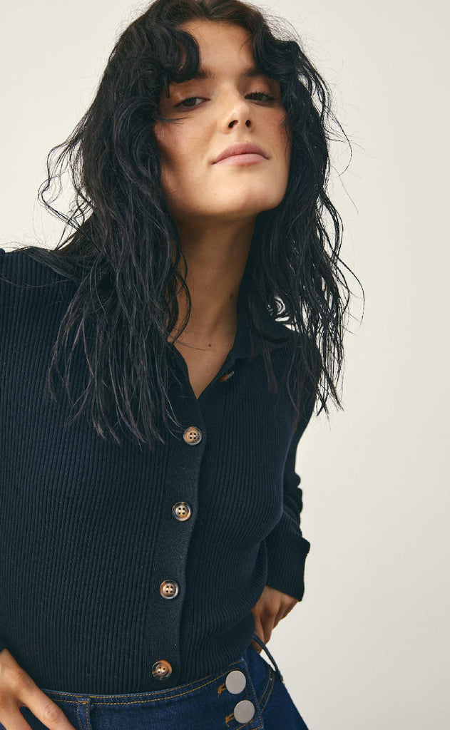 Noella Cardigan - Livanna Knit - Black
