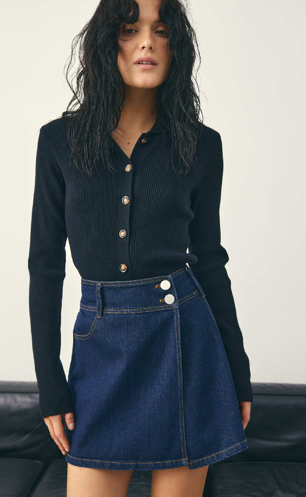 Noella Cardigan - Livanna Knit - Black