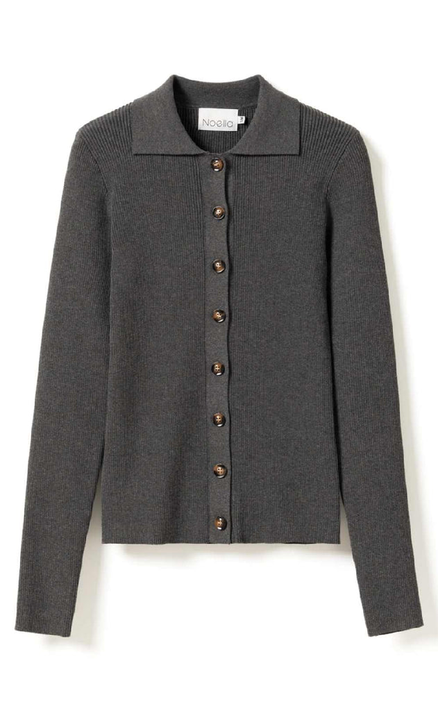 Noella Cardigan - Livanna Knit - Medium Grey Mel.