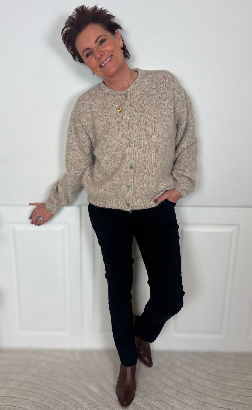 Noella Cardigan - Mata - Sand