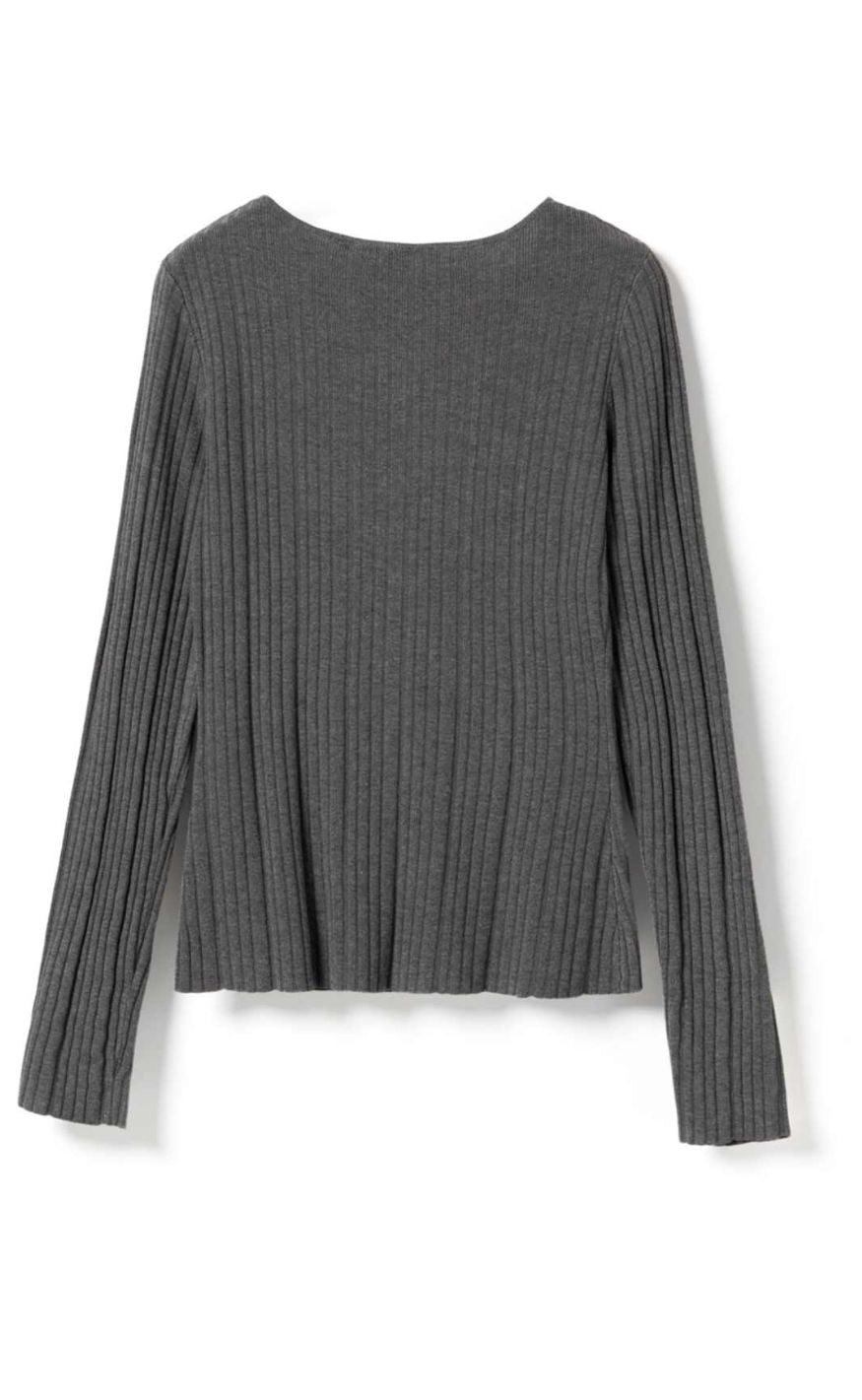 Noella Cardigan - Mevie - Medium Grey Melange
