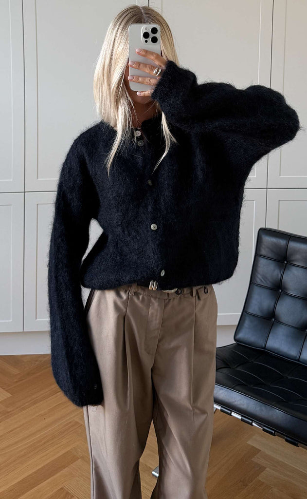 Noella Cardigan - N-Kae Mohair - Navy