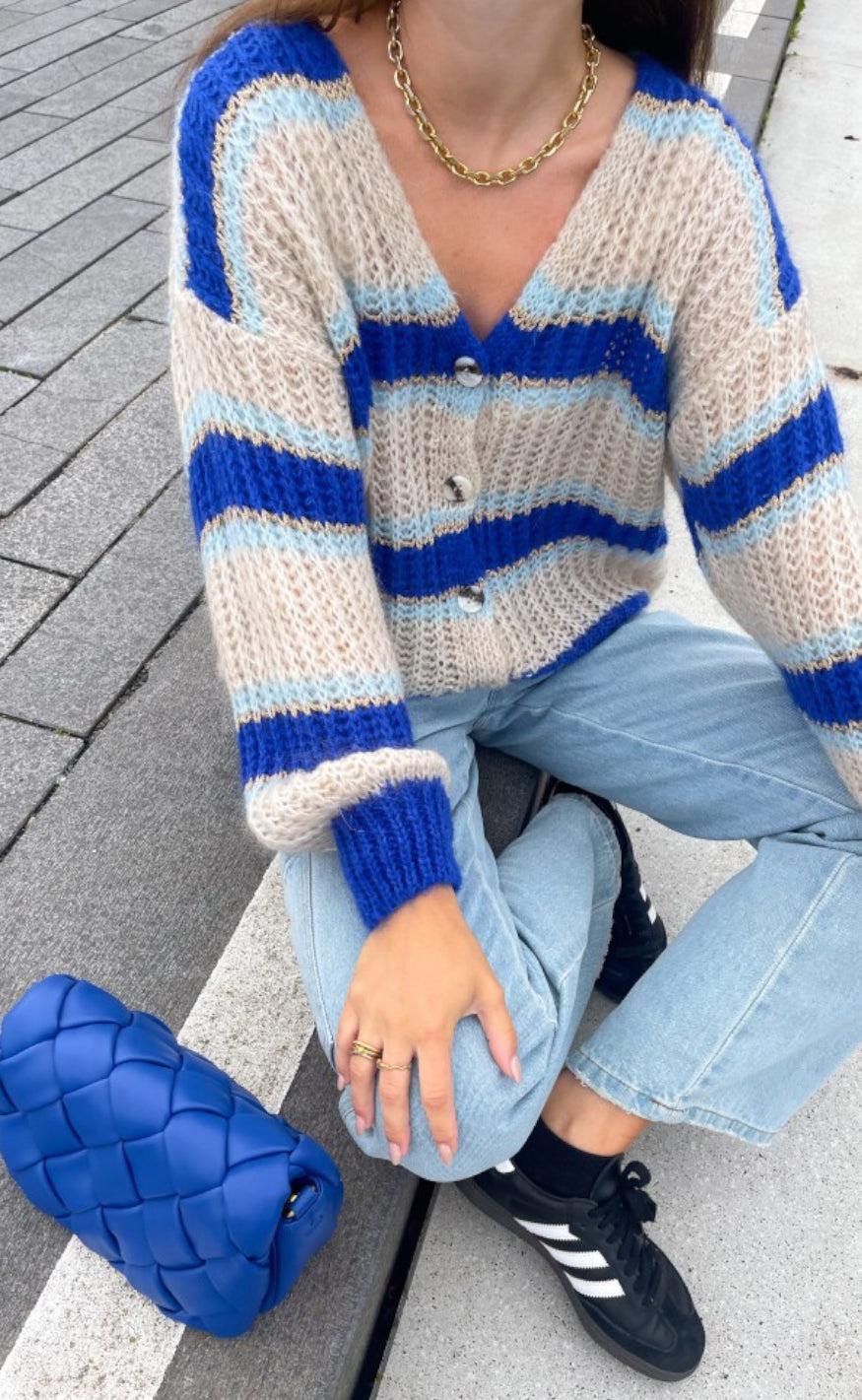 Noella Cardigan - Pacific - Blue Mix