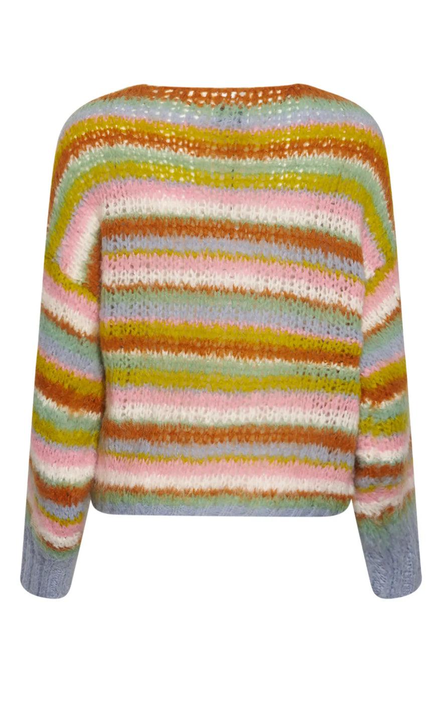 Noella Cardigan - Rima Pool - Light Blue/Yellow/Rose