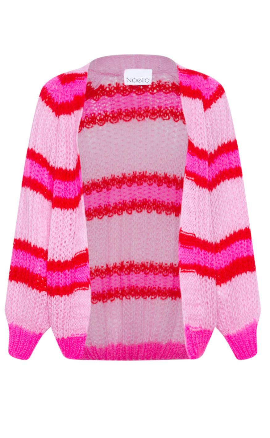Noella Cardigan - Vera - Berry Red Mix