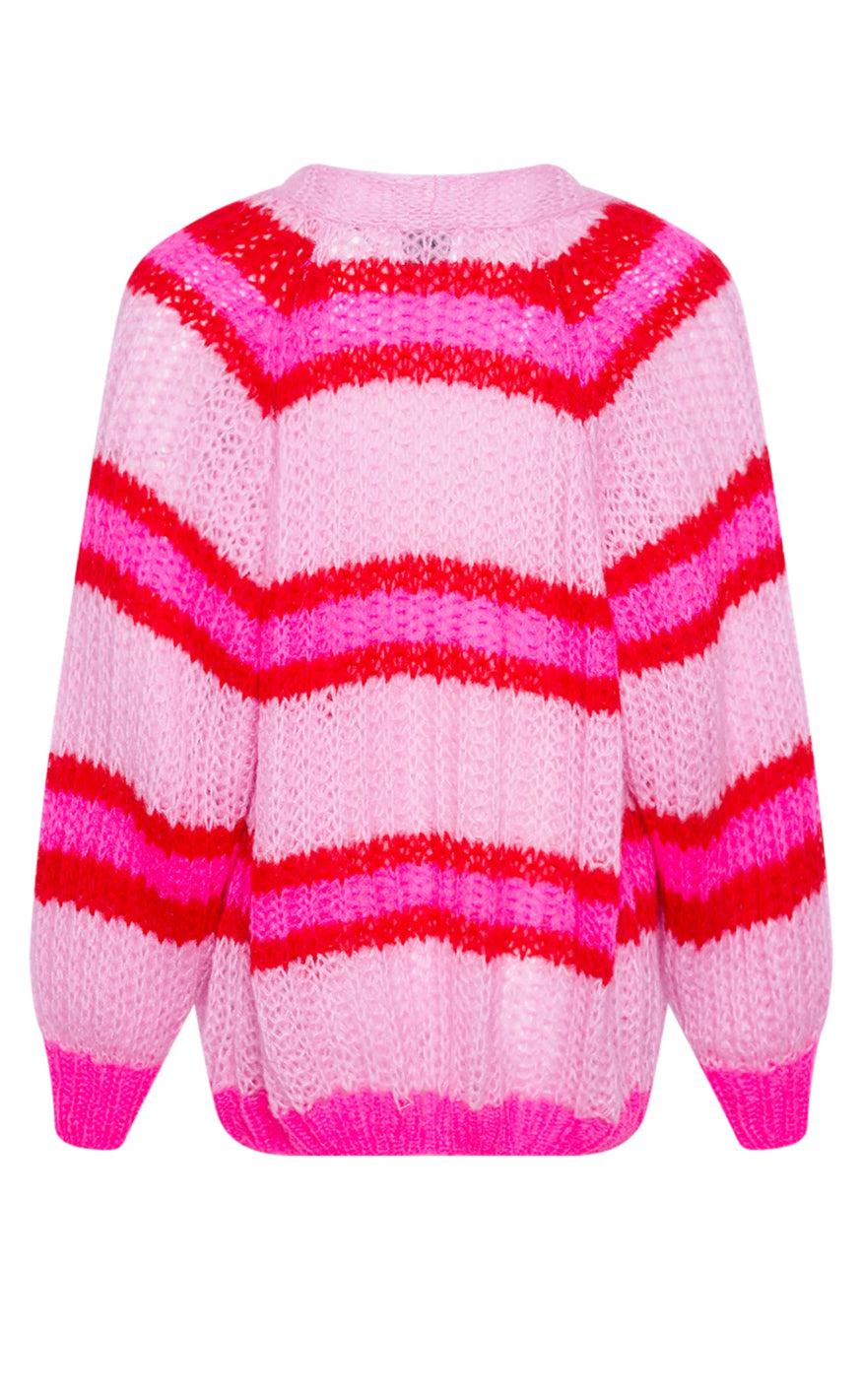 Noella Cardigan - Vera - Berry Red Mix