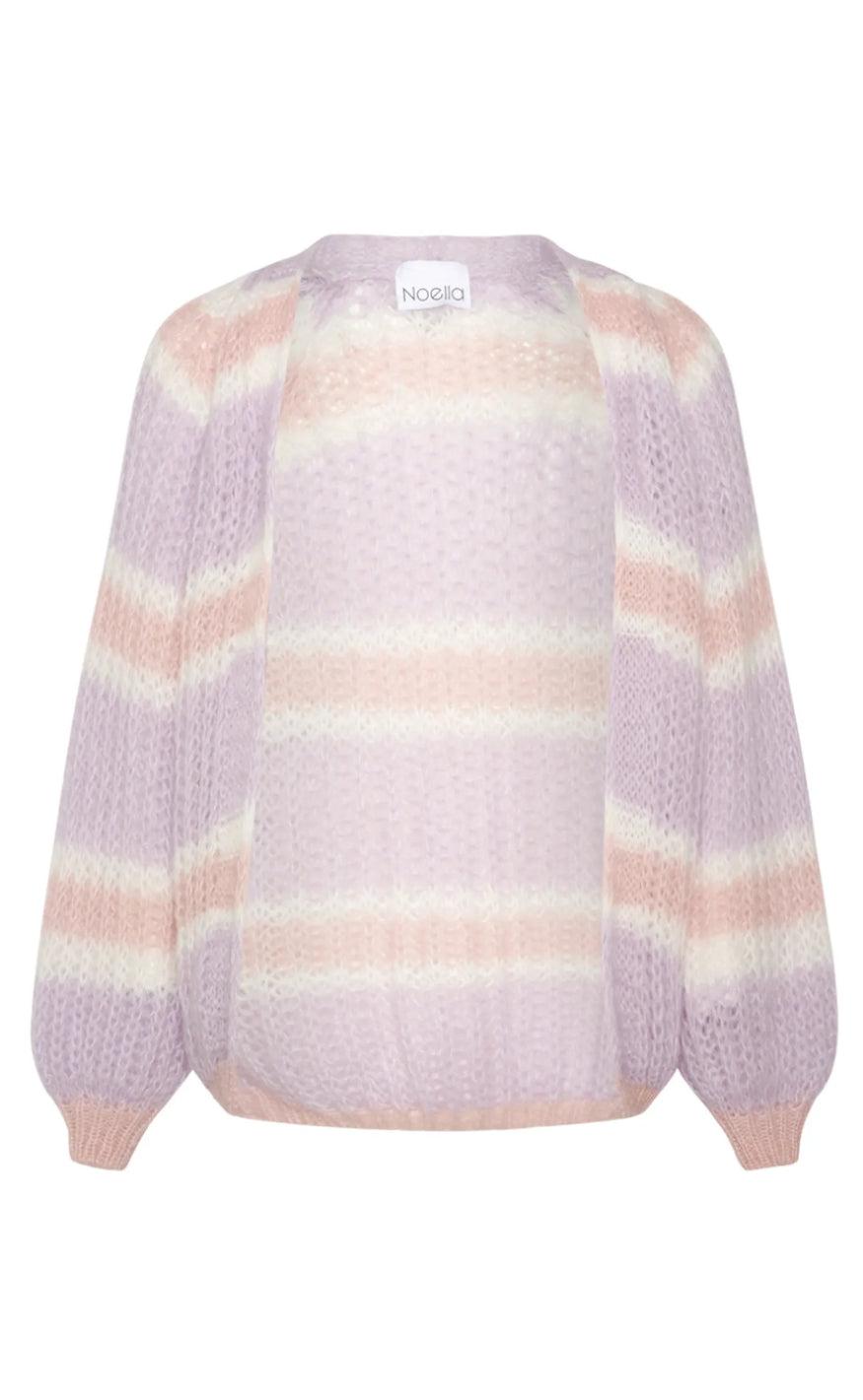 Noella Cardigan - Vera - Lilac/Rose/White Mix