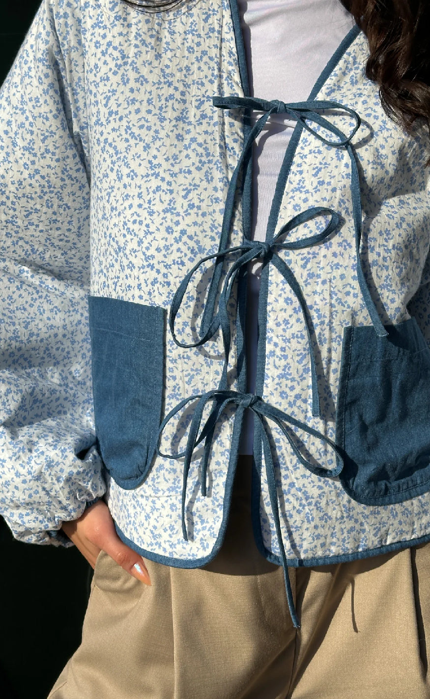 Noella Jakke - Lori - Calla Denim Print