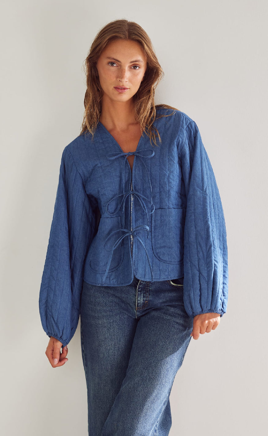 Noella Jakke - Lori - Calla Denim Print