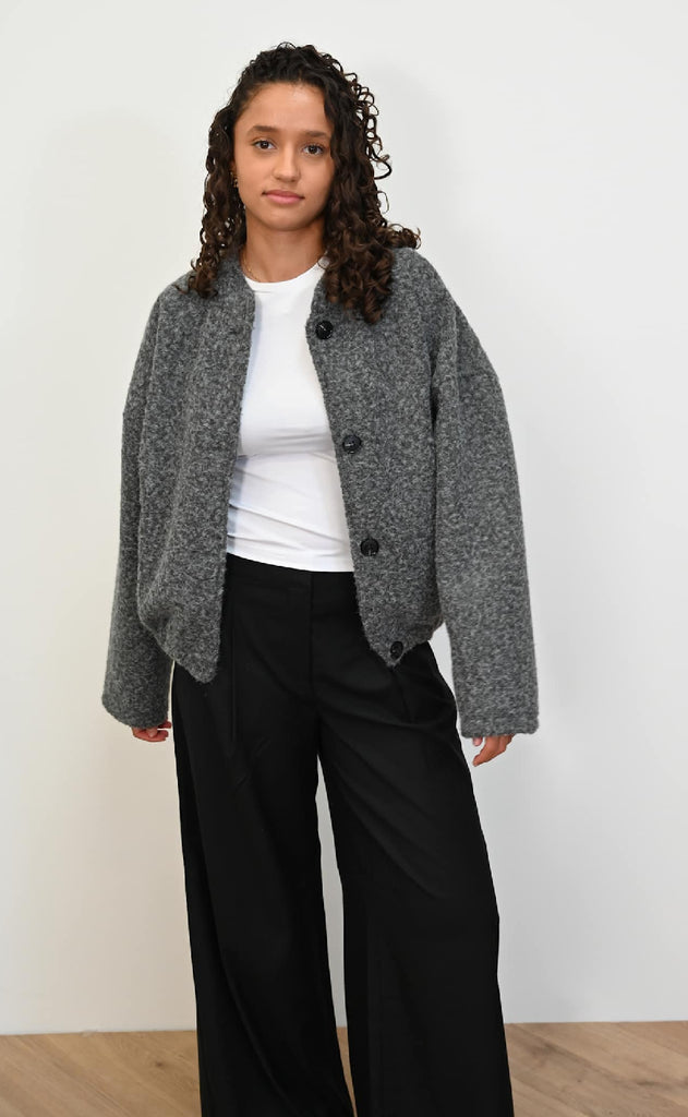 Noella Jakke - N-Marnie - Dark Grey Melange