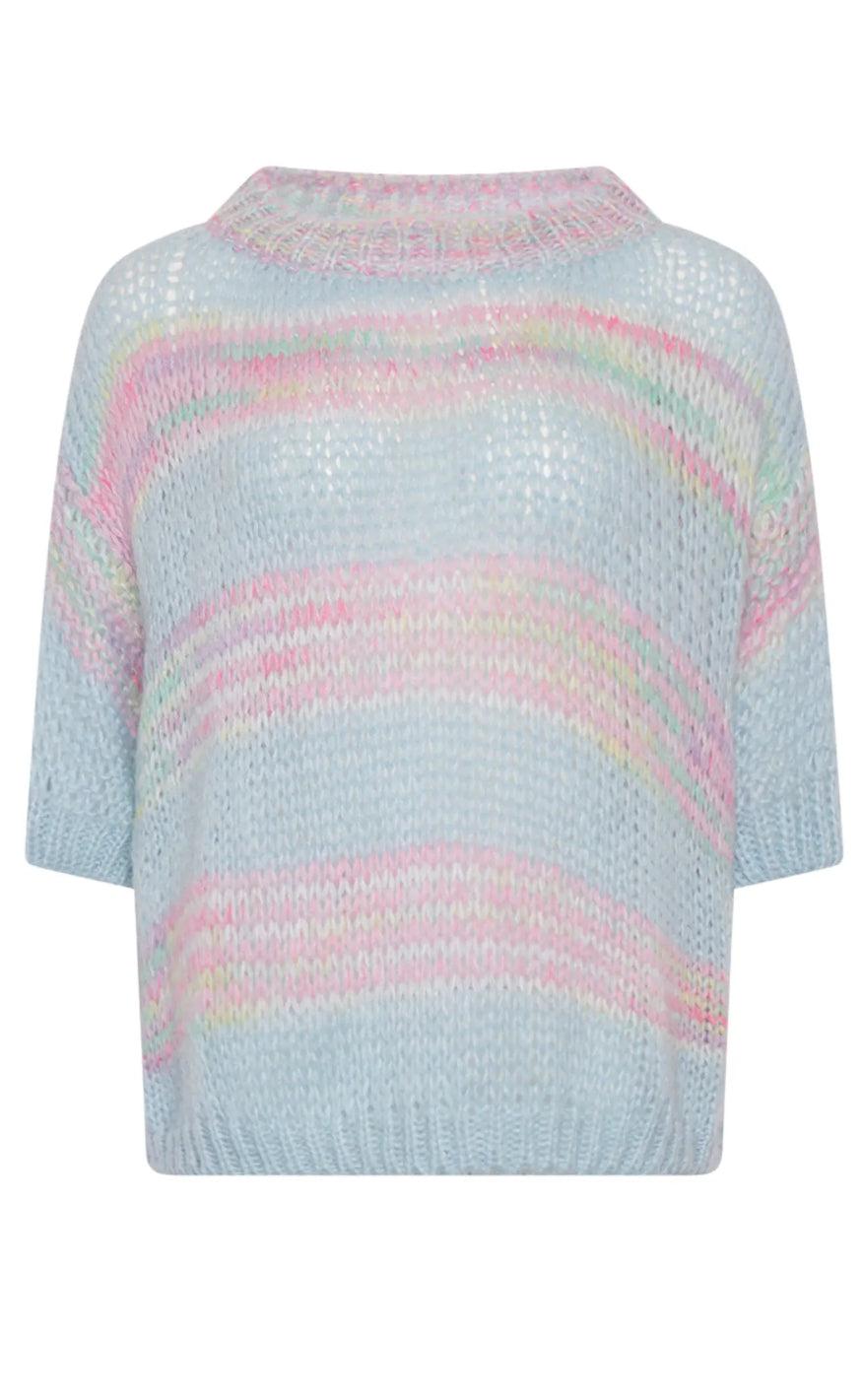 Noella Jumper - Shilo - Blue/Pink Rainbow