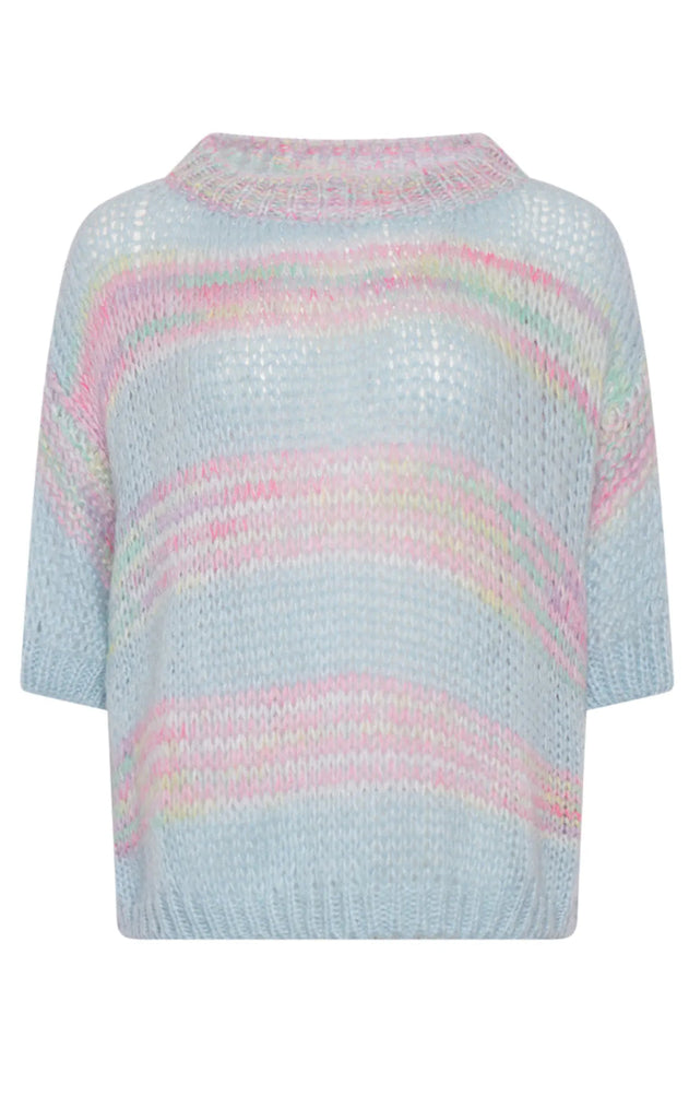 Noella Jumper - Shilo - Blue/Pink Rainbow