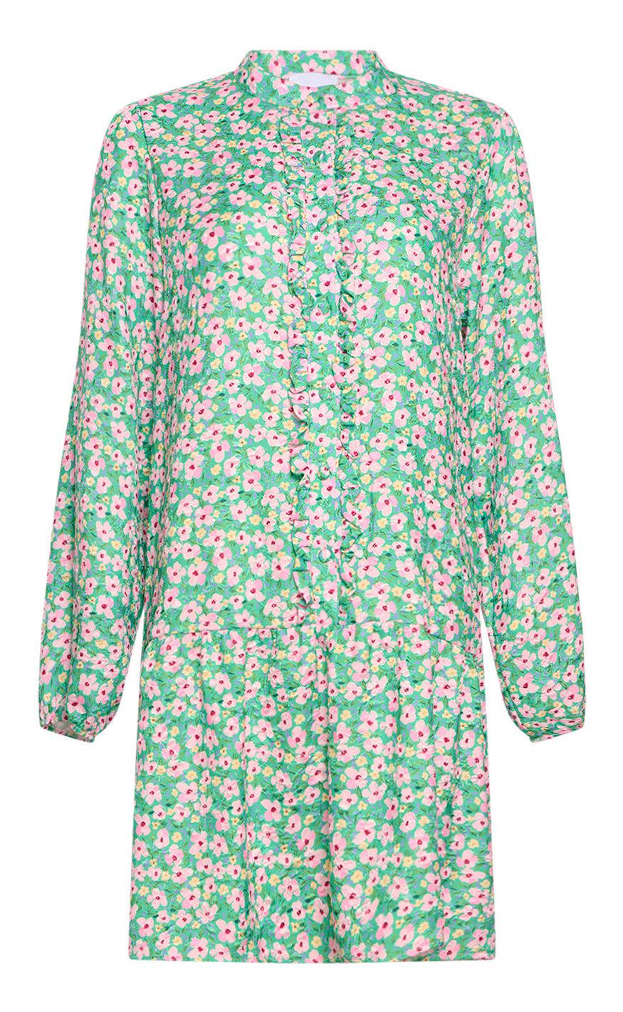 Noella Kjole - Florentina - Green Flower