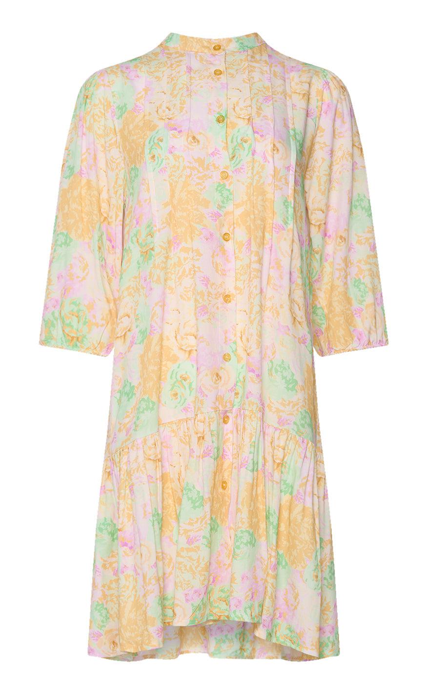 Noella Kjole - Imogene Short - Lilac Green Flower
