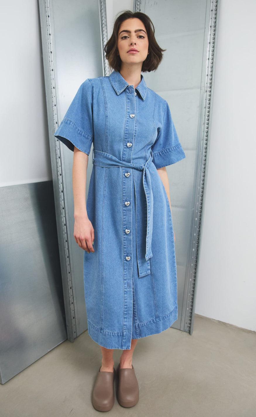 Noella Kjole - Keisley - Light Blue Wash