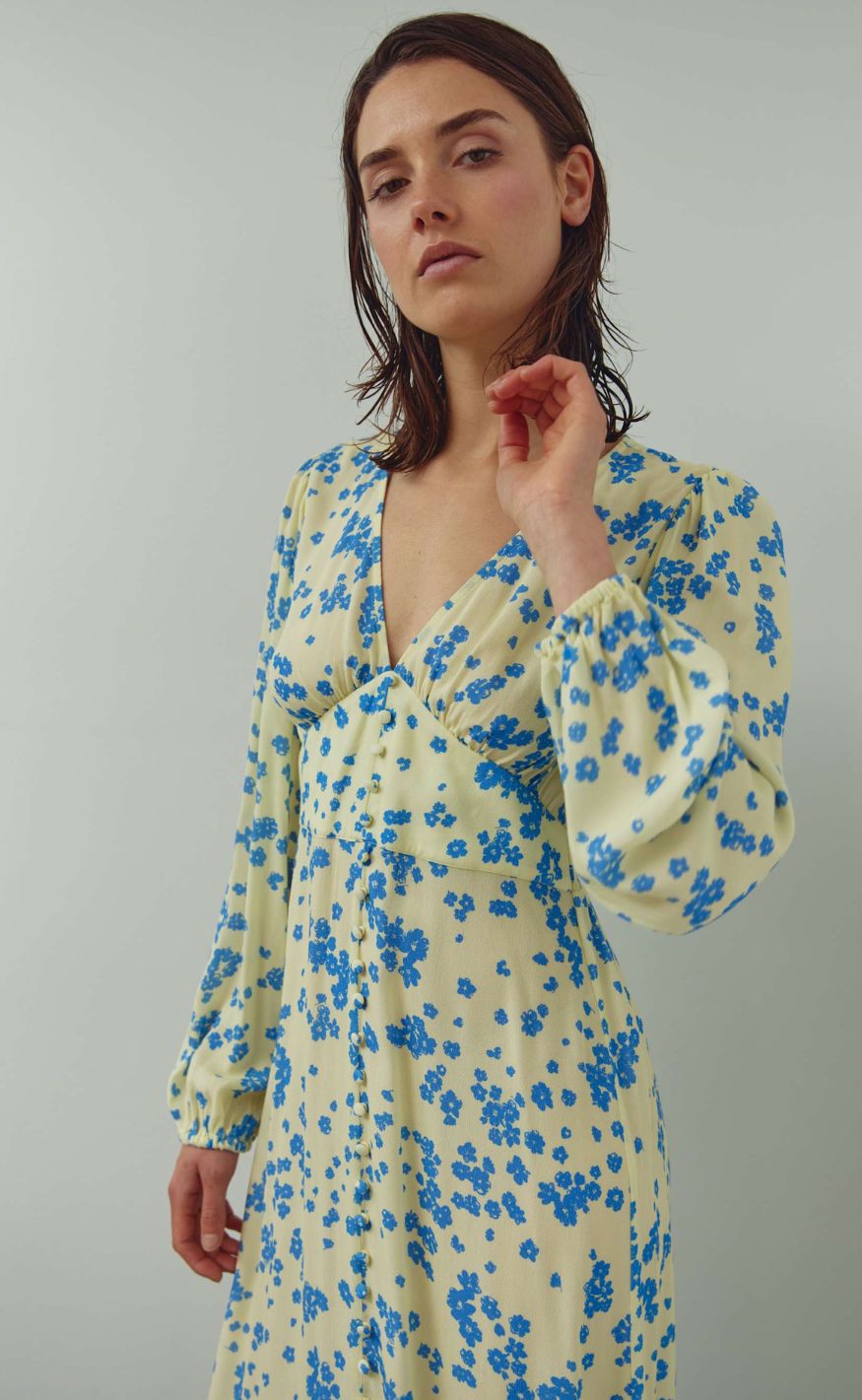 Noella Kjole - Lilith Maxi - Deja Yellow Print