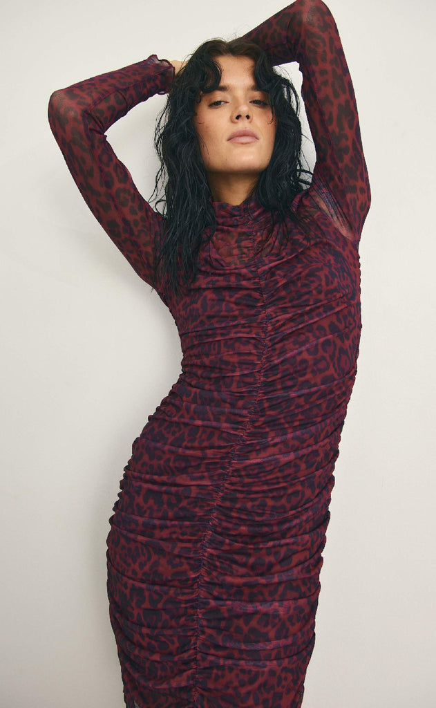 Noella Kjole - Lilou - Chinara Red Print