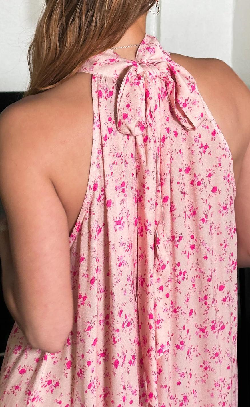 Noella Kjole - London Short - Cheryl Pink Print