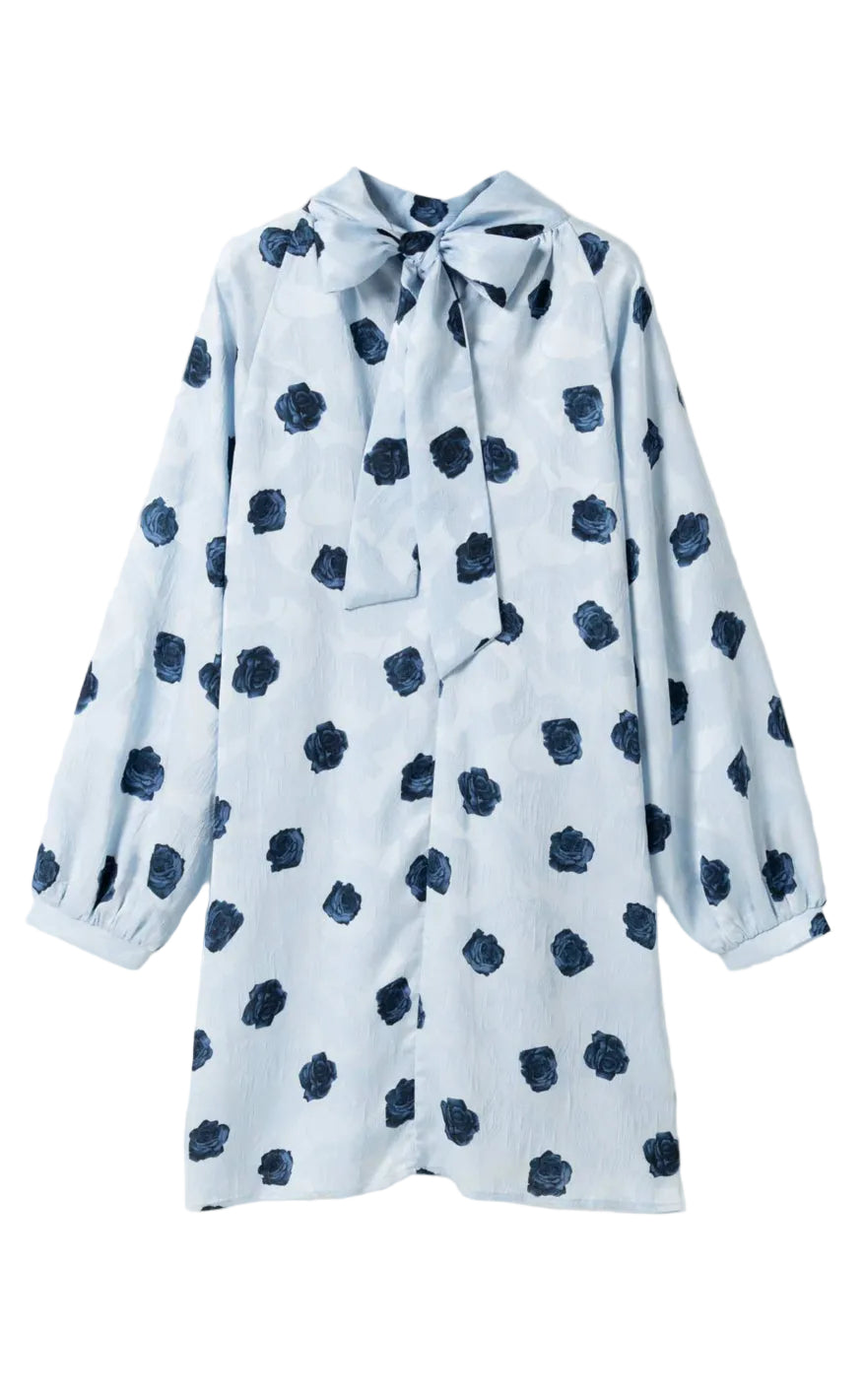 Noella Kjole - Lorenia - Delice Blue Print