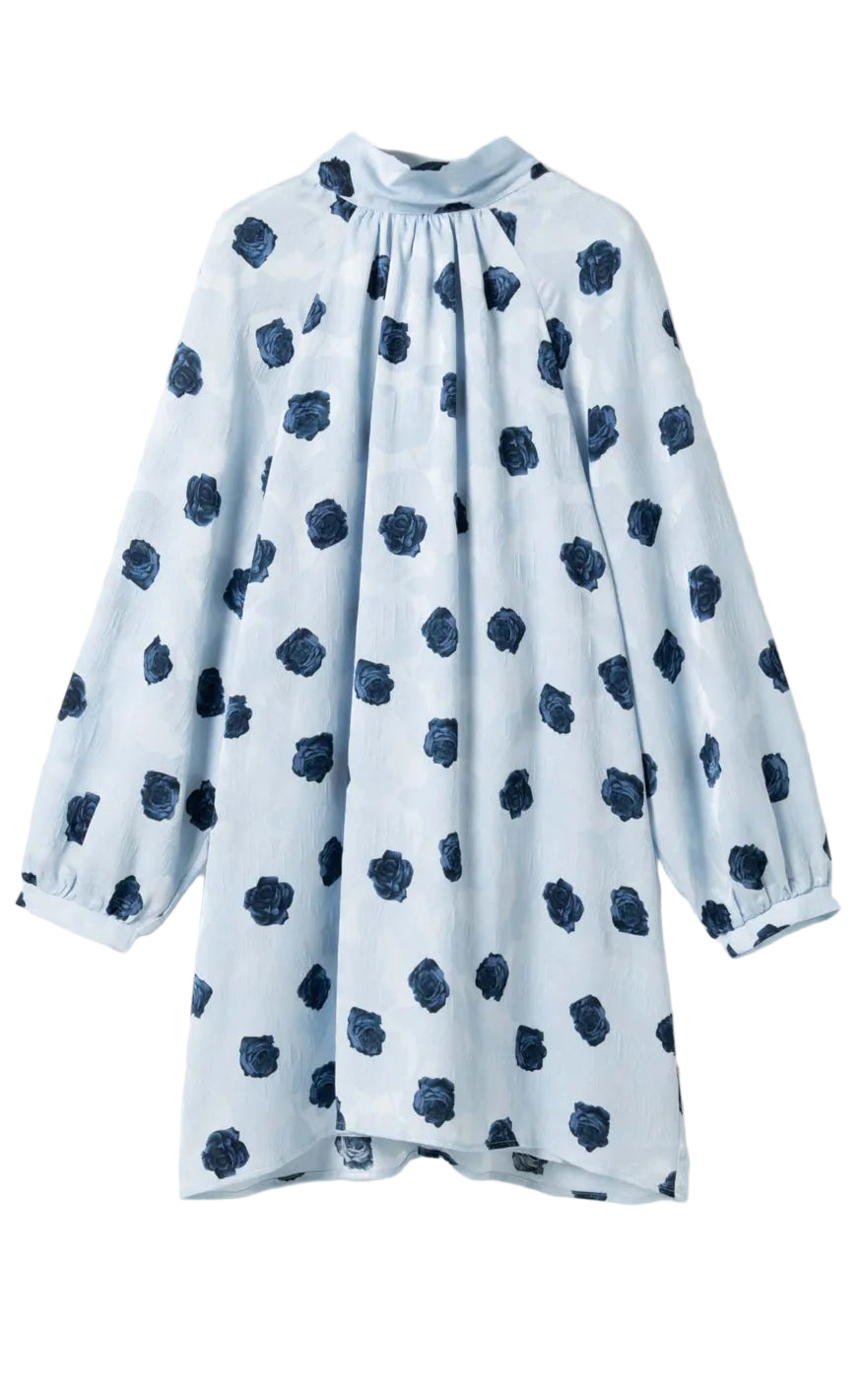 Noella Kjole - Lorenia - Delice Blue Print