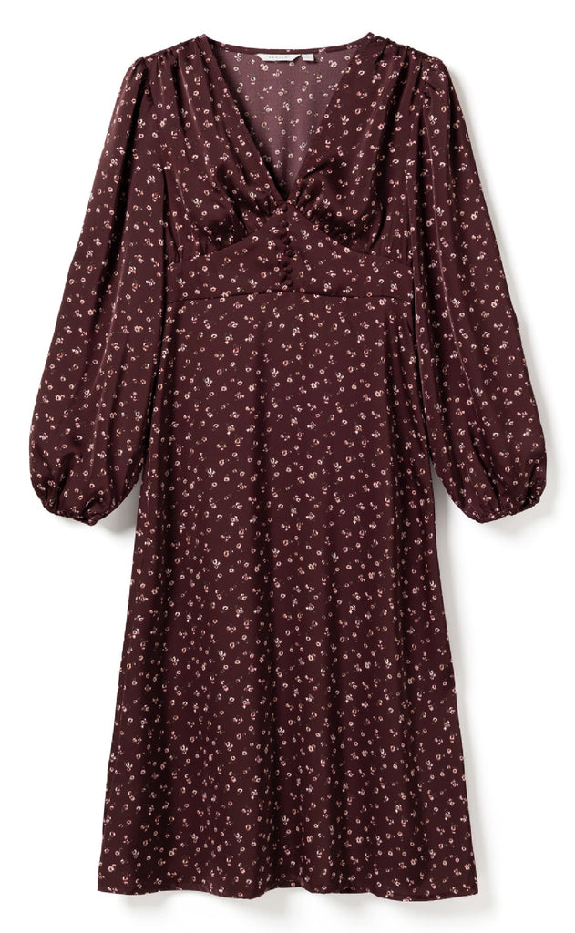 Noella Kjole - N-Lilith - Dwyn Burgundy Print