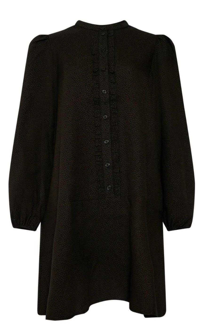 Noella Kjole - Pastis Ruffle - Black