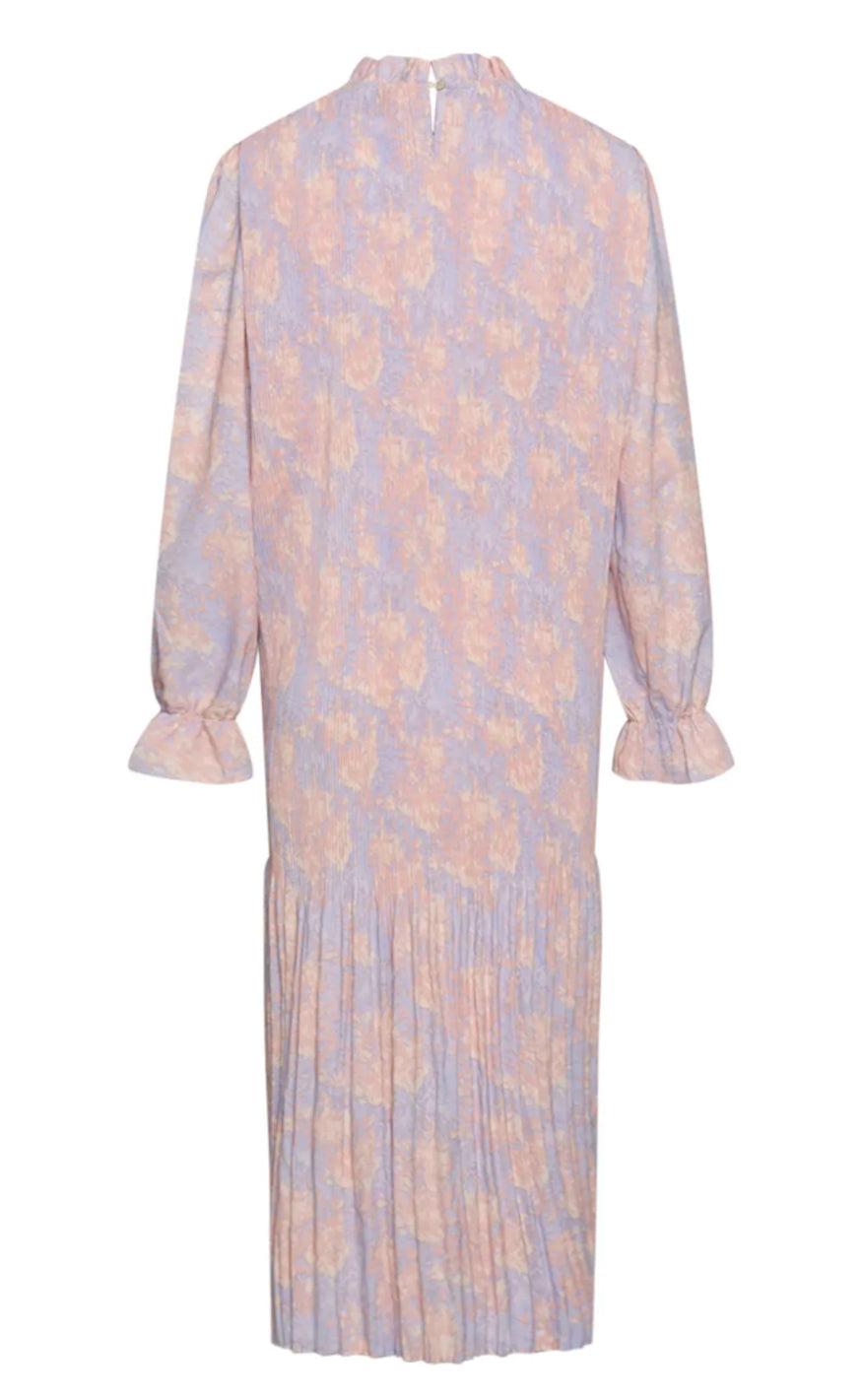 Noella Kjole - Rebecca - Lavender/Apricot Print