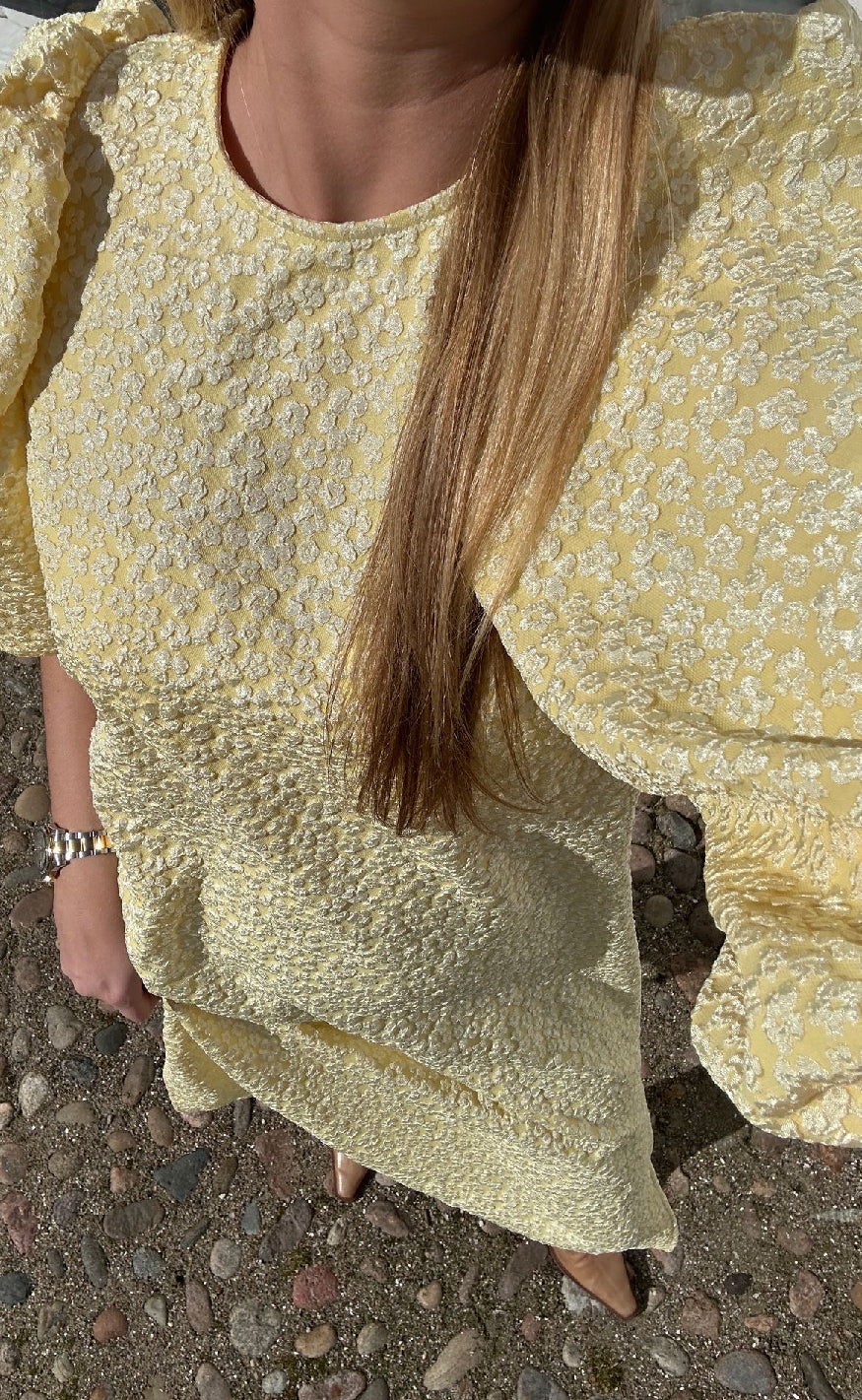 Noella Kjole - Reno Pastis Long - Buttercup Yellow