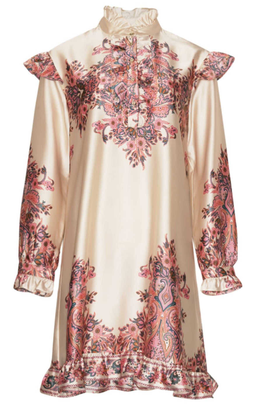 Noella Kjole - Reno Ruby Ruffle - Drusella Print