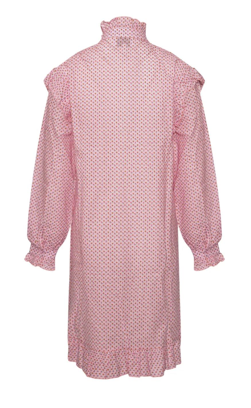 Noella Kjole - Ruby Ruffle - Rose/Pink Apple