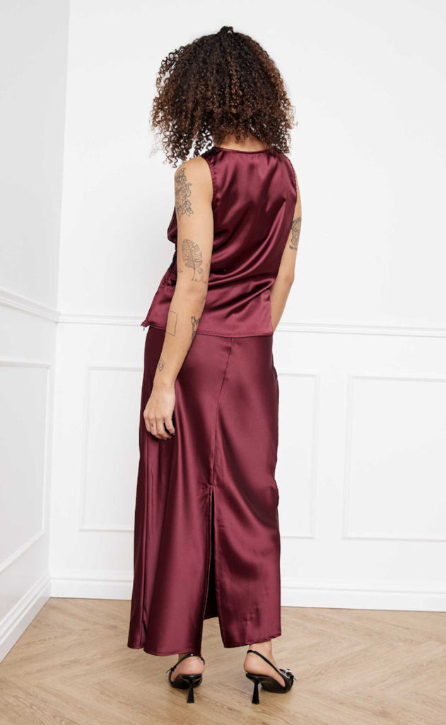 Noella Nederdel - Leonora - Dusty Mahogany