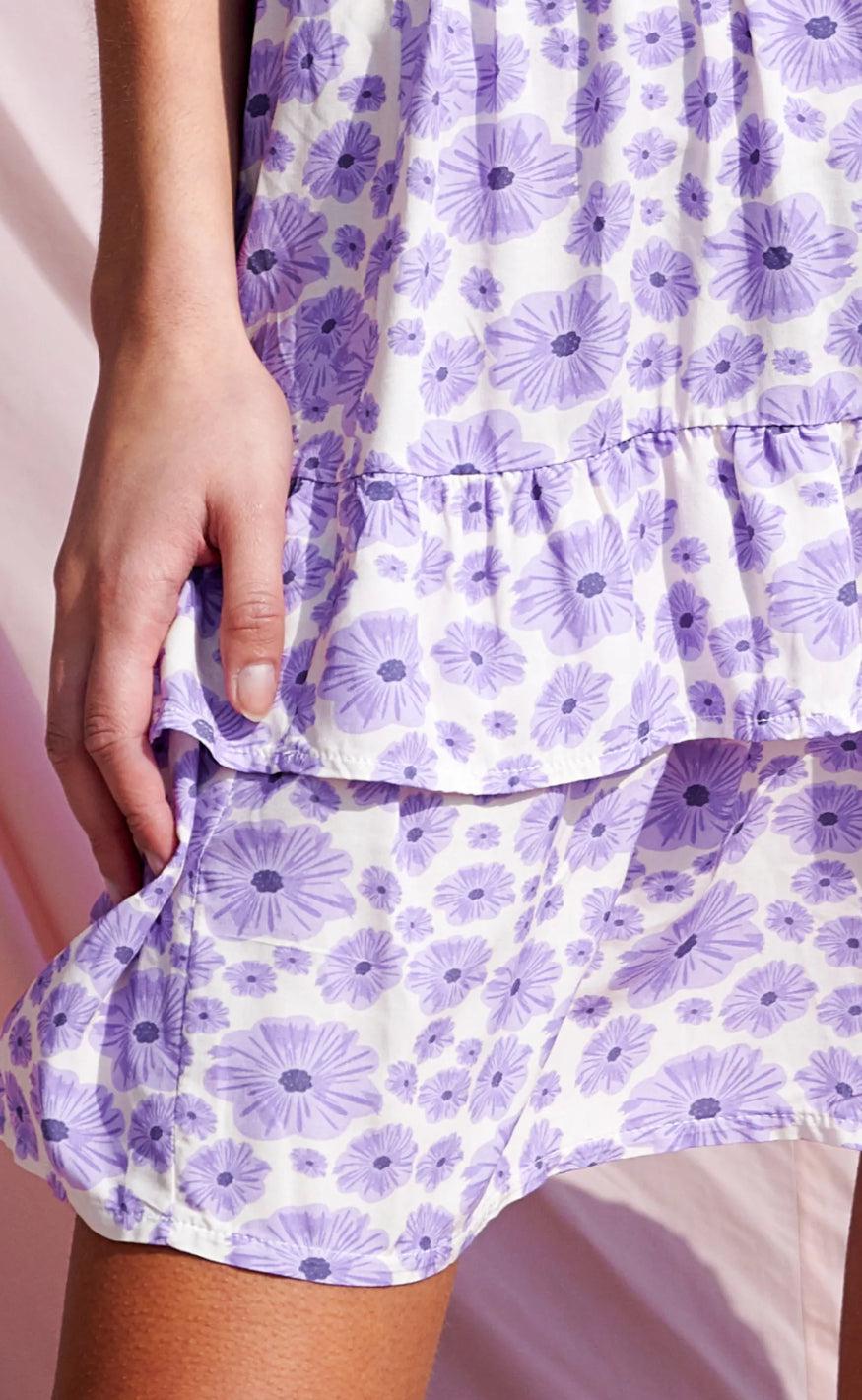 Noella Nederdel - Martha - Lavender Mini Flower