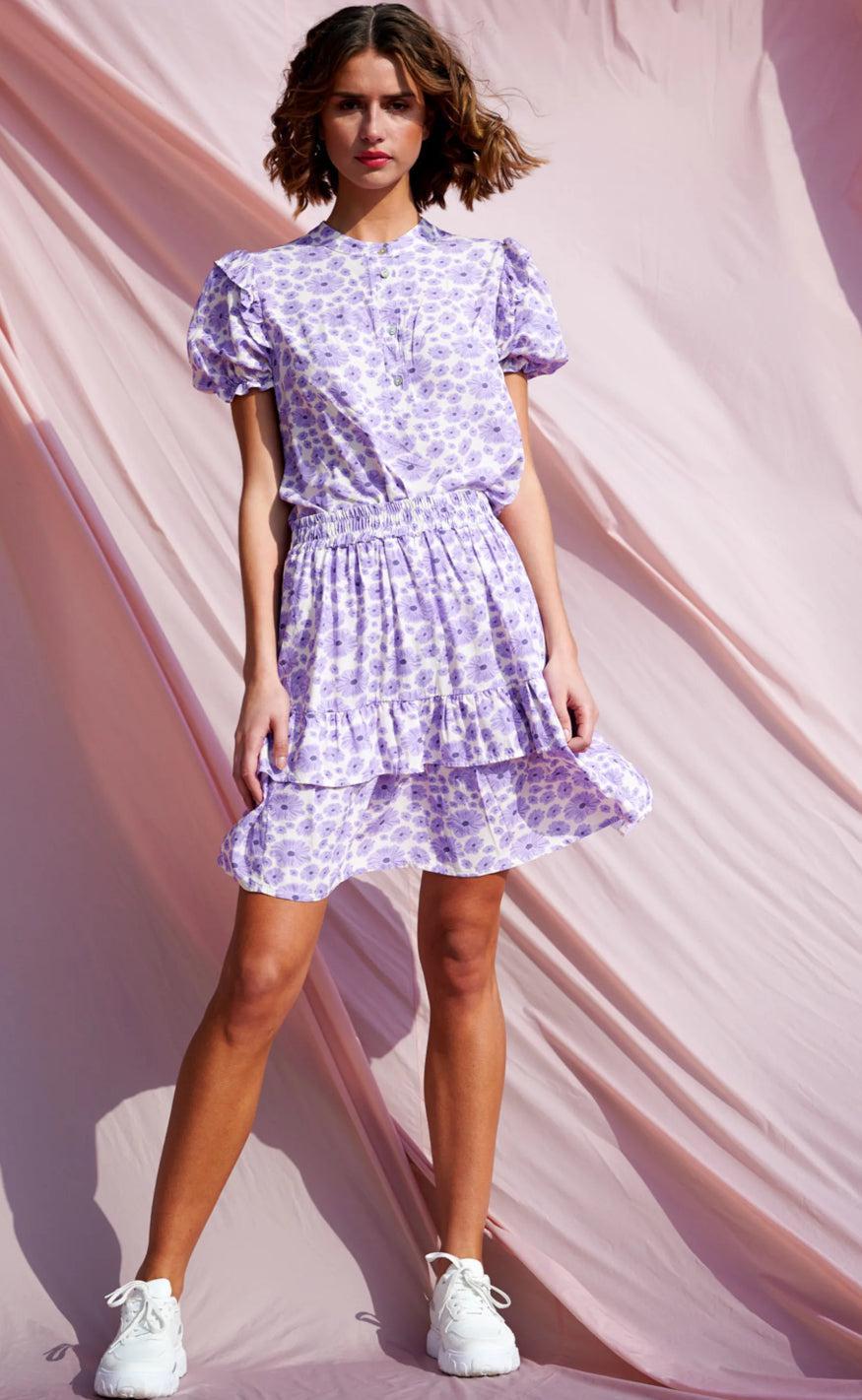 Noella Nederdel - Martha - Lavender Mini Flower