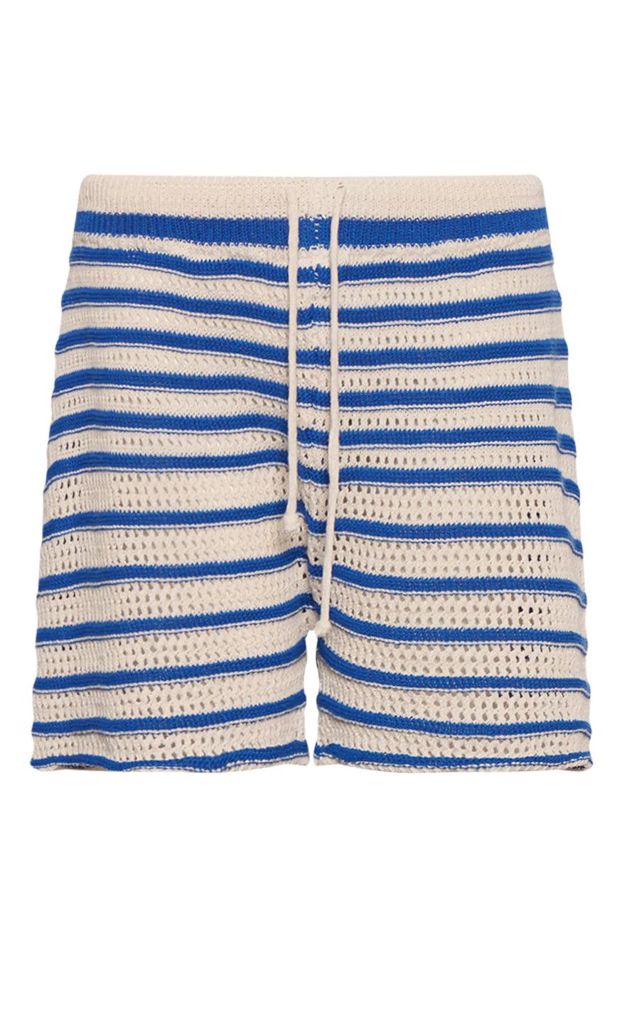 Noella Shorts - Shay Knit - Blue Stripe
