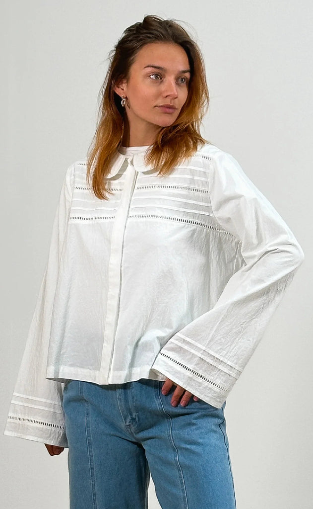 Noella Skjorte - Kanly - ivory