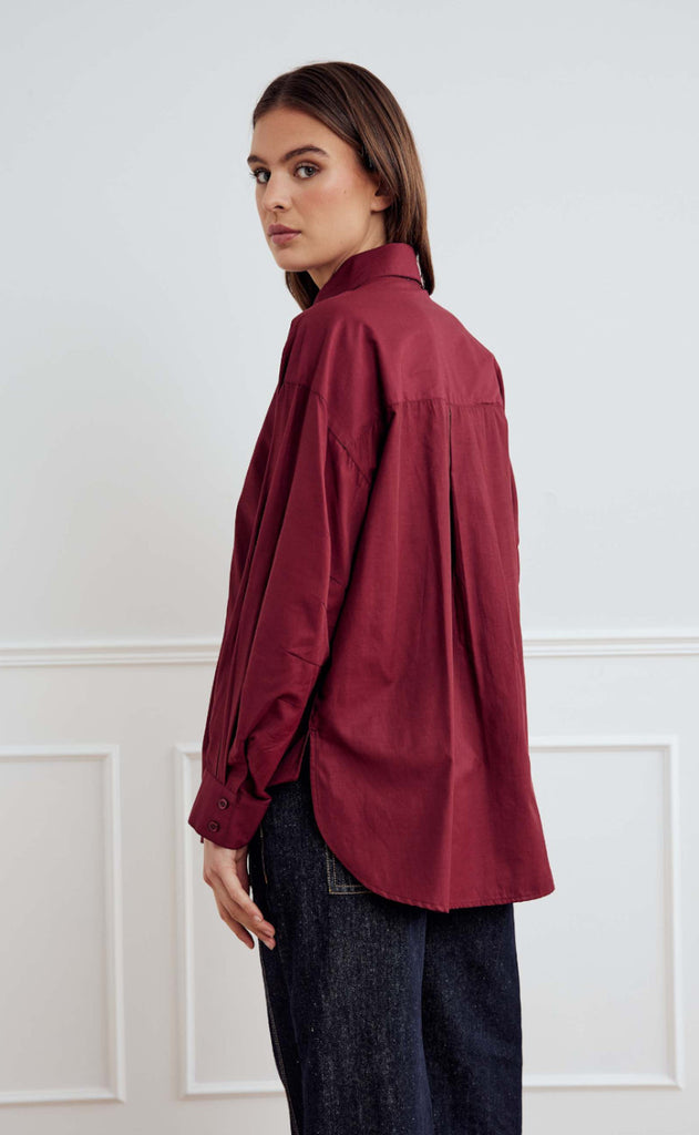 Noella Skjorte - Leonie - Dusty Mahogany