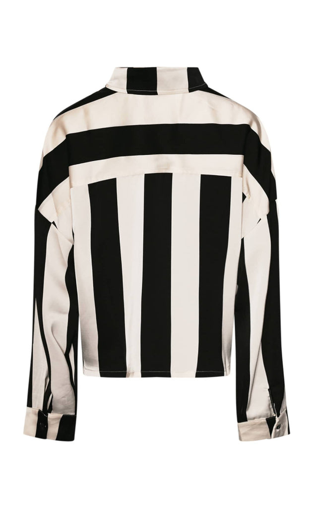 Noella Skjorte - Liara - Black Ivory Stripe
