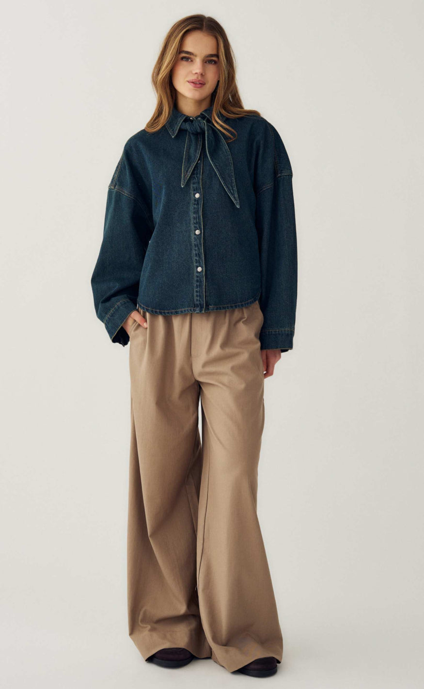 Noella Skjorte - Lirinnah - Vintage Blue Wash