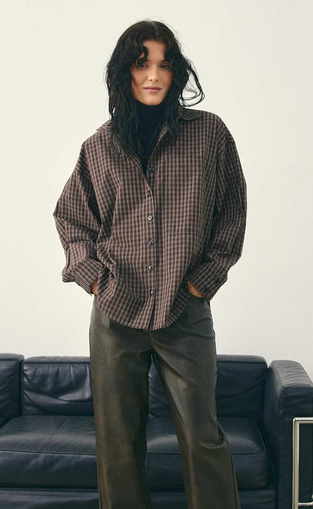 Noella Skjorte - Lisa - Cari Brown Check