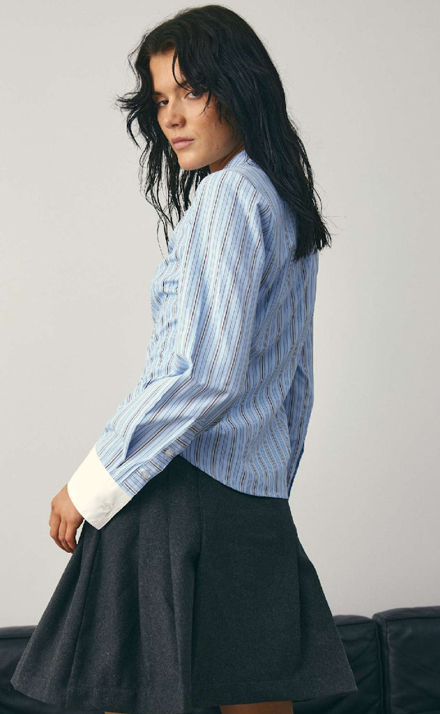 Noella Skjorte - Loyce - Coetta Blue Stripe