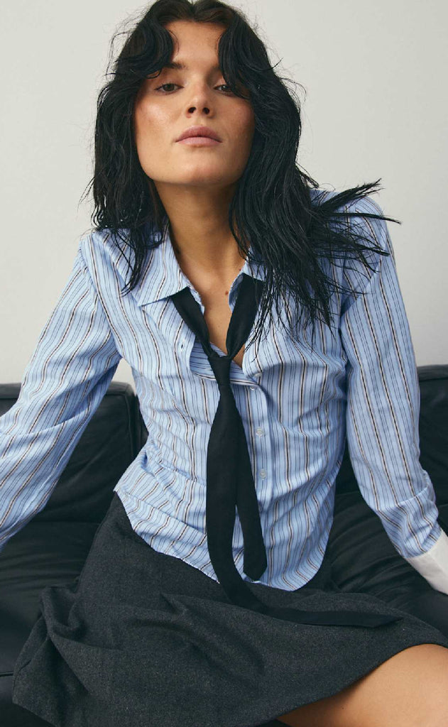 Noella Skjorte - Loyce - Coetta Blue Stripe