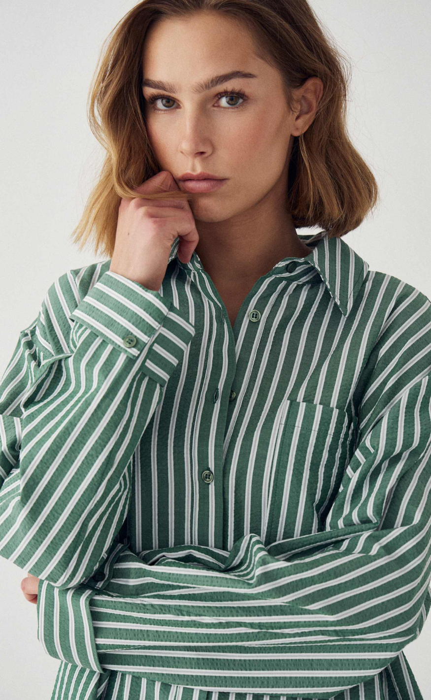Noella Skjrote - Marlon - Drayton Green Stripe