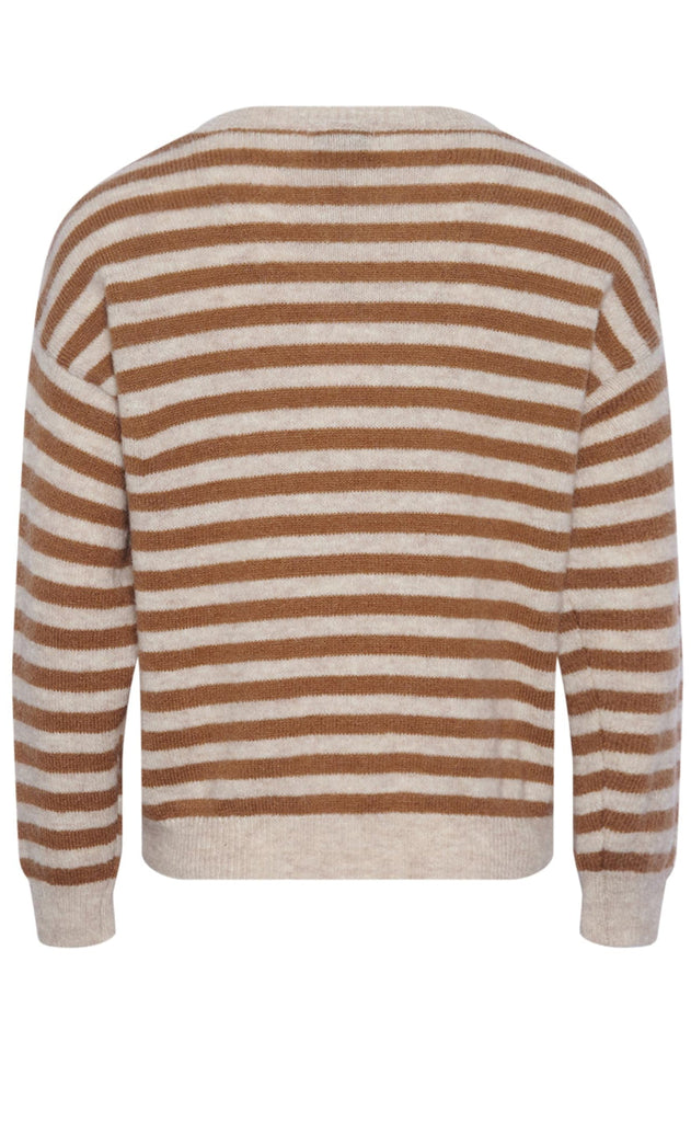 Noella Strik - Juliana Knit - Grey/Brown Stripe