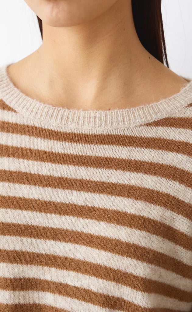 Noella Strik - Juliana Knit - Grey/Brown Stripe