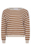 Noella Strik - Juliana Knit - Grey/Brown Stripe