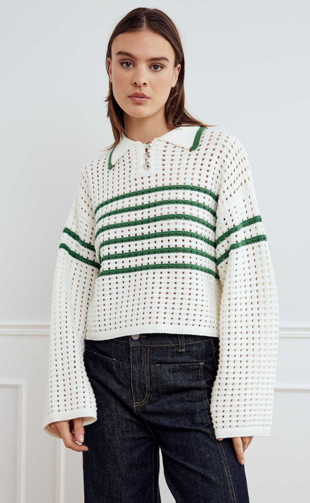 Noella Strik - Leen - Talani Green Stripe